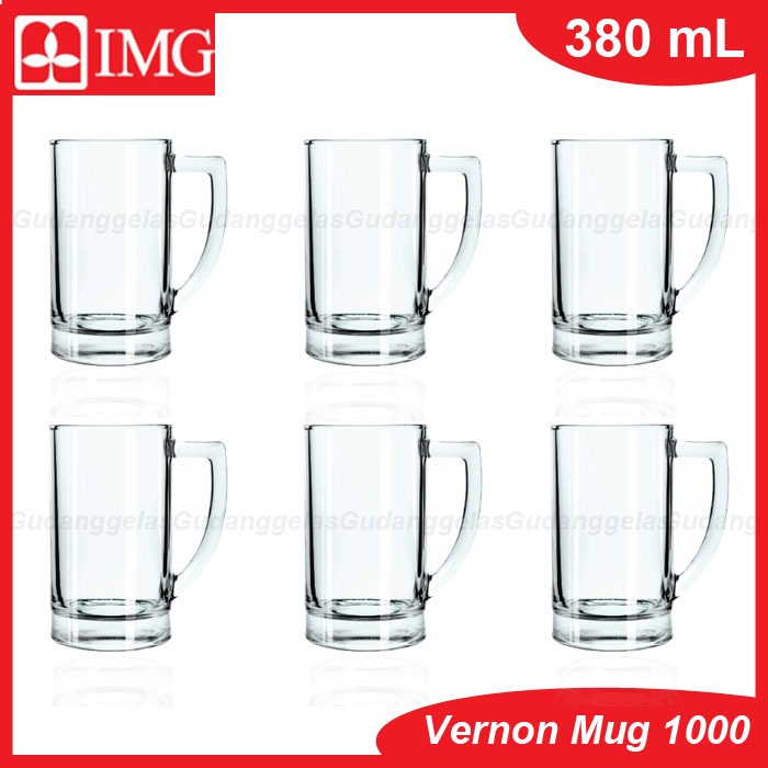 1 SET 6 PCS Gelas Mug Beer/Gelas Beer/Gelas Bir/Gelas Kaca/Gelas Mug Kaca/Gelas Mug Teh/Gelas Es Kel