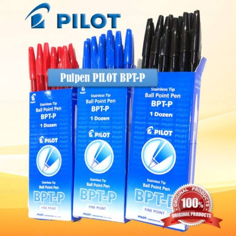 

Bolpen/pulpen Pilot BPT-P Hitam Biru Merah