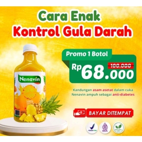 

[FREE GIFT] NENAVIN - Cuka Nanas Organik Original isi 280 ml