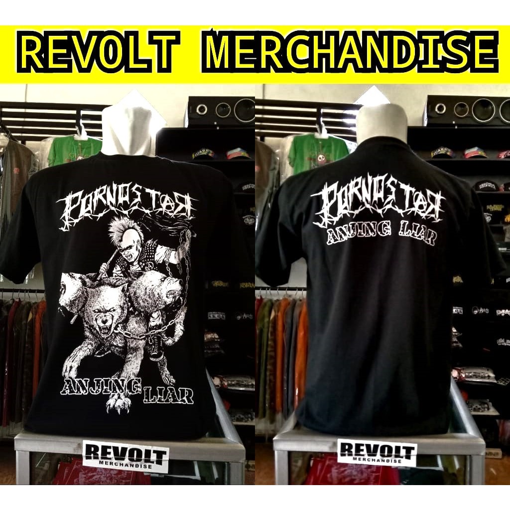 kaos pornostar (anjing liar), T-shirt pornostar, kaos band pornostar, kaos band punk