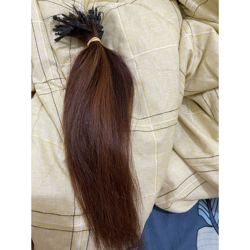 rambut hair extension (rambut asli) warna coklat