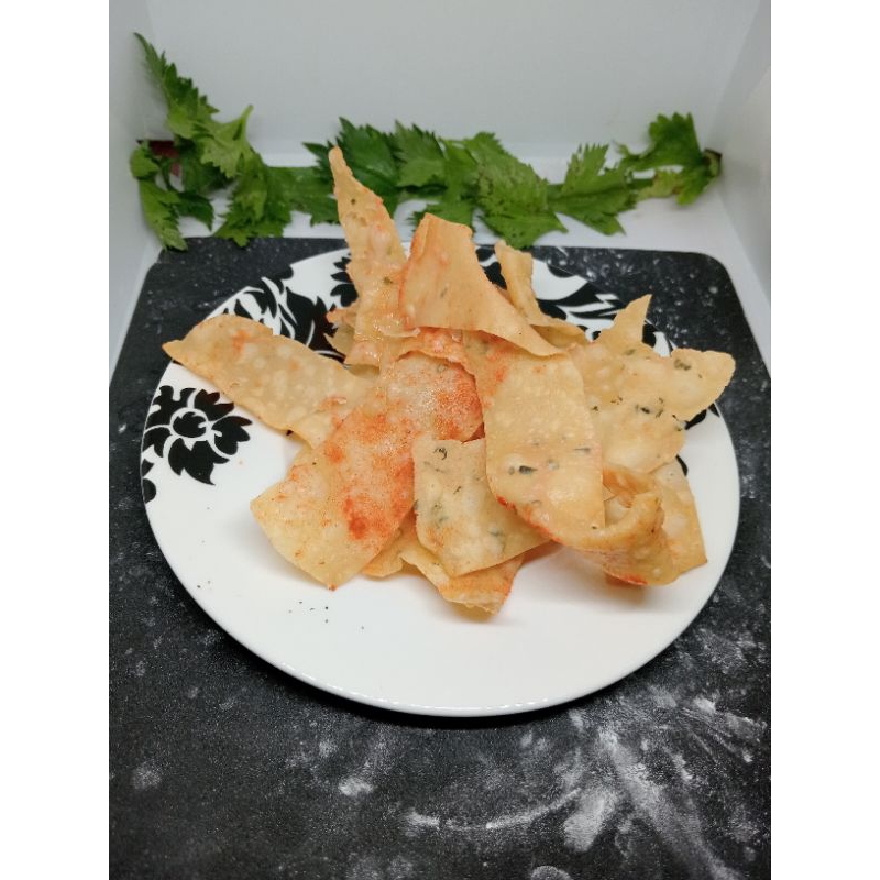 

Pangsit Rasa Pedas kemasan 500 gr