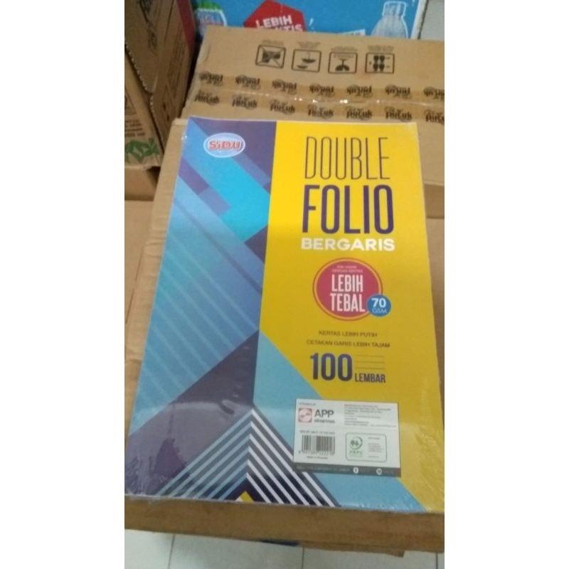

Double folio merk sidu isi 100 lembar