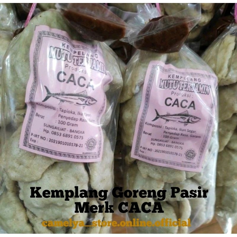 

Kemplang Goreng Pasir Merk CACA 100gram Belinyu Bangka