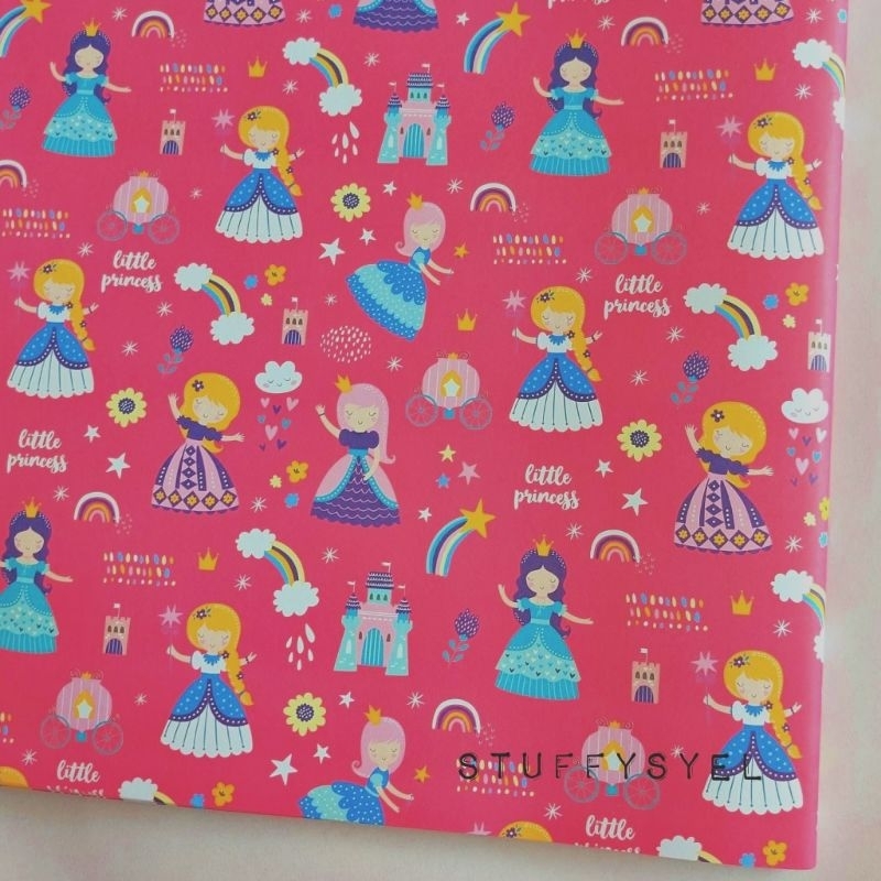 

Kertas Kado sansan wawa motif Little Princess