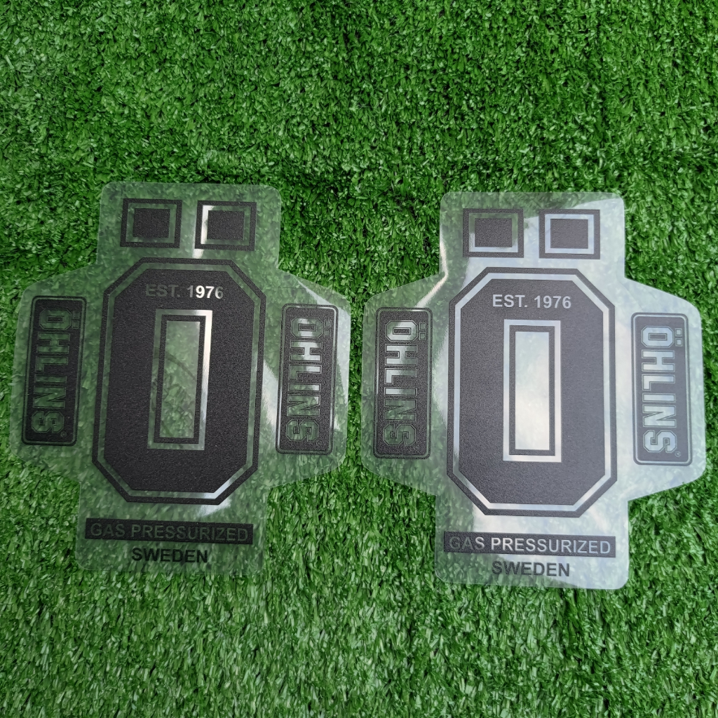 Stiker OHLINS Transparan - Sticker Shock Teleskopik USD OHLINS