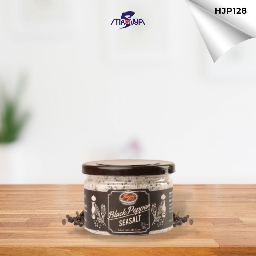 

JAY'S BLACK PEPPER SEA SALT 120GR - HJP128