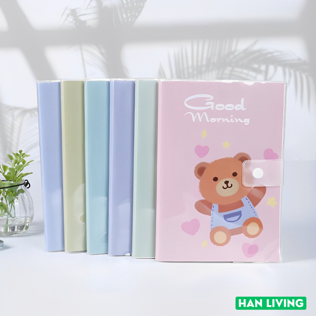 

HANLIVING Buku Tulis Motif Kartun Notebook Cartoon Karakter Buku Tulis Memo Murah A5 Love Bear -Pink
