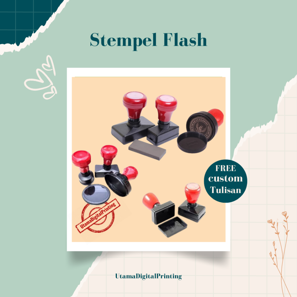 STEMPEL FLASH BULAT/ STEMPEL FLASH/ STEMPEL TOKO/ STEMPEL PERUSAHAAN