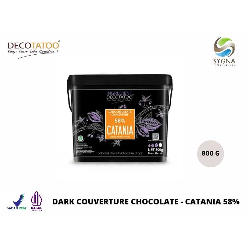 

Chocolate Bucket Decotatoo - Catania Dark Chocolate Couverture 58%