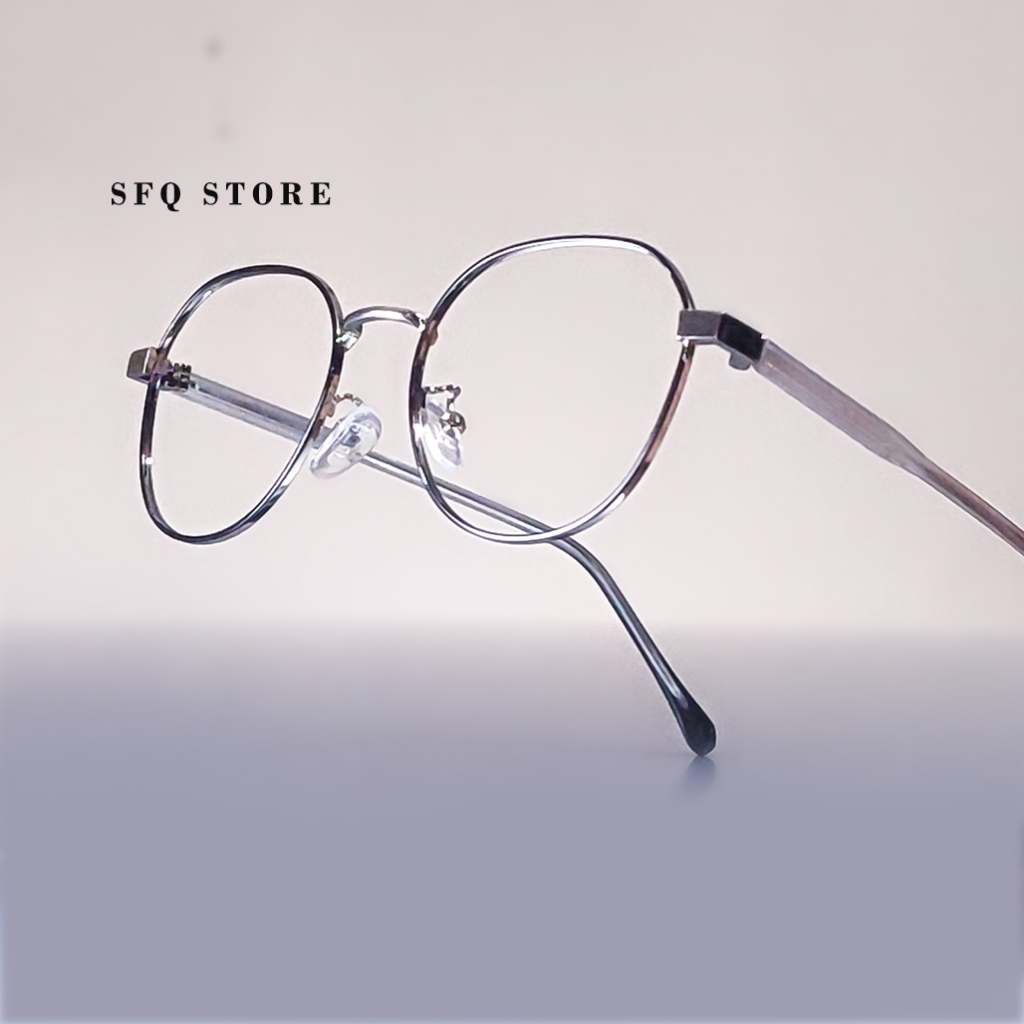 Kacamata Lensa Minus Plus Cylinder Progresif Frame 8138 Lensa Antiradiasi Blueray Photochromic Bluec