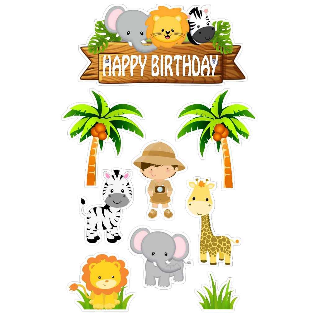 

TOPPER CAKE ULANG TAHUN / HIASAN KUE SAFARI