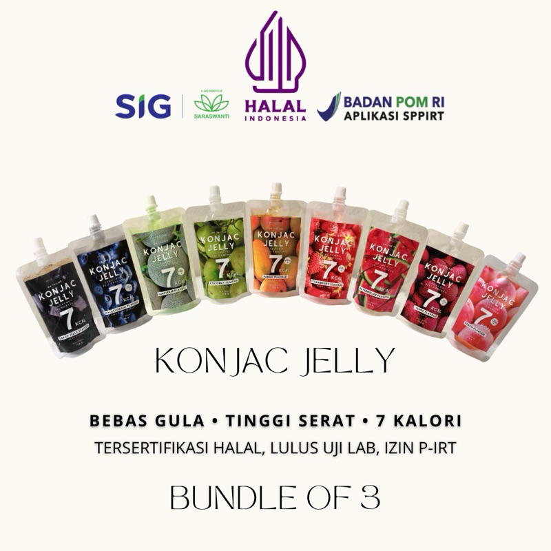 

KONJAC JELLY - BUNDLE OF 3