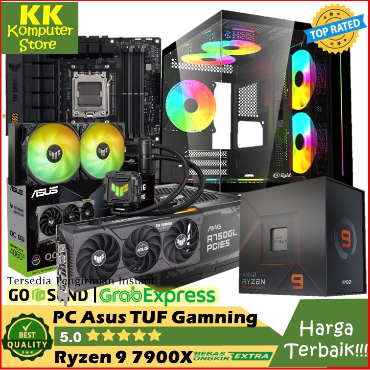 Pc Cpu Asus Tuf Gaming Amd Ryzen 9 7900x | Asus Tuf Rtx 4060ti 8G | 32Gb Ddr5 | Pc Gaming Asus Tuf