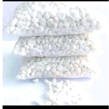 batu kamper putih 1kg, batu putih kecil italy, batu koral import hiasan taman.