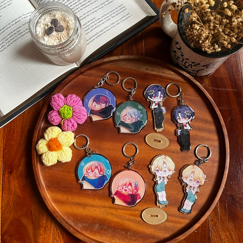 Fanmerch Keychain Epoxy Gantungan Kunci Ganci Standee Genshin Impact HSR Ratio Veritas Aventurine Al