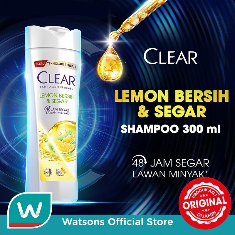 Clear Lemon Fresh Anti-Dandruff Shampoo 320Ml
