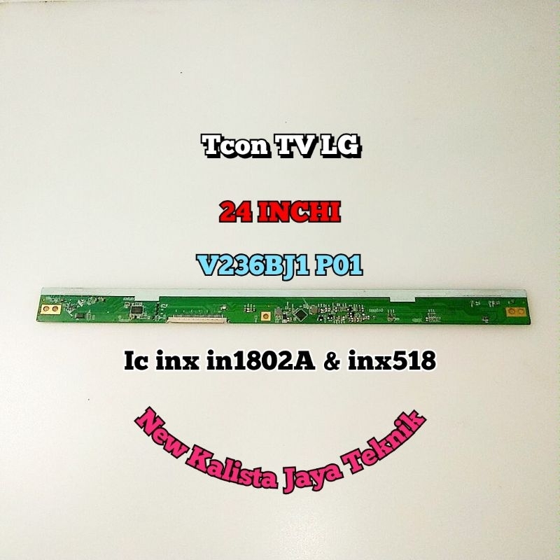 TCON TV LG 24 INCHI ORIGINAL V236BJ1 P01 TIKON LG 24 INCHI TICON LG 24 INCHI TCON TV LED LG ORI