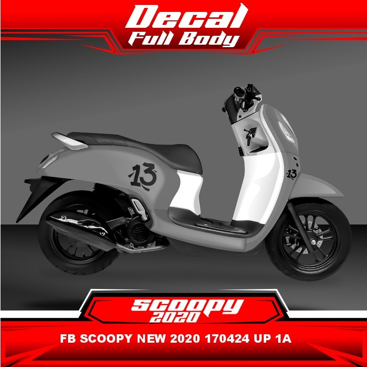 Stiker Sticker Decal Motor Scoopy 2020 Full Body