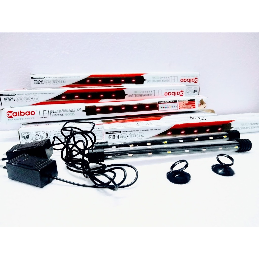 Lampu Aquarium Akuarium LED Celup 40LED 38,5cm Warna Warni RGB / Lampu Led Celup Aquarium Aquascape