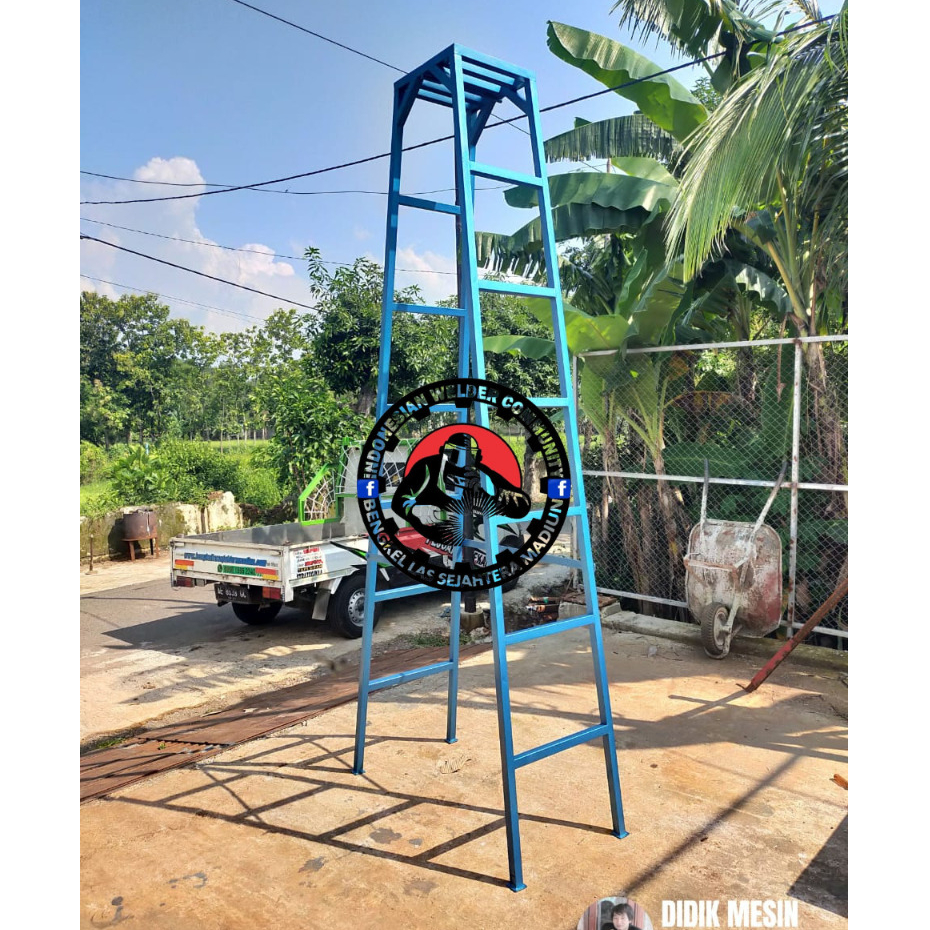 Tangga Lipat Bahan Galvanis Tinggi 3 Meter