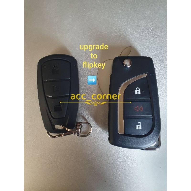 kunci remote toyota agya remot agya flipkey