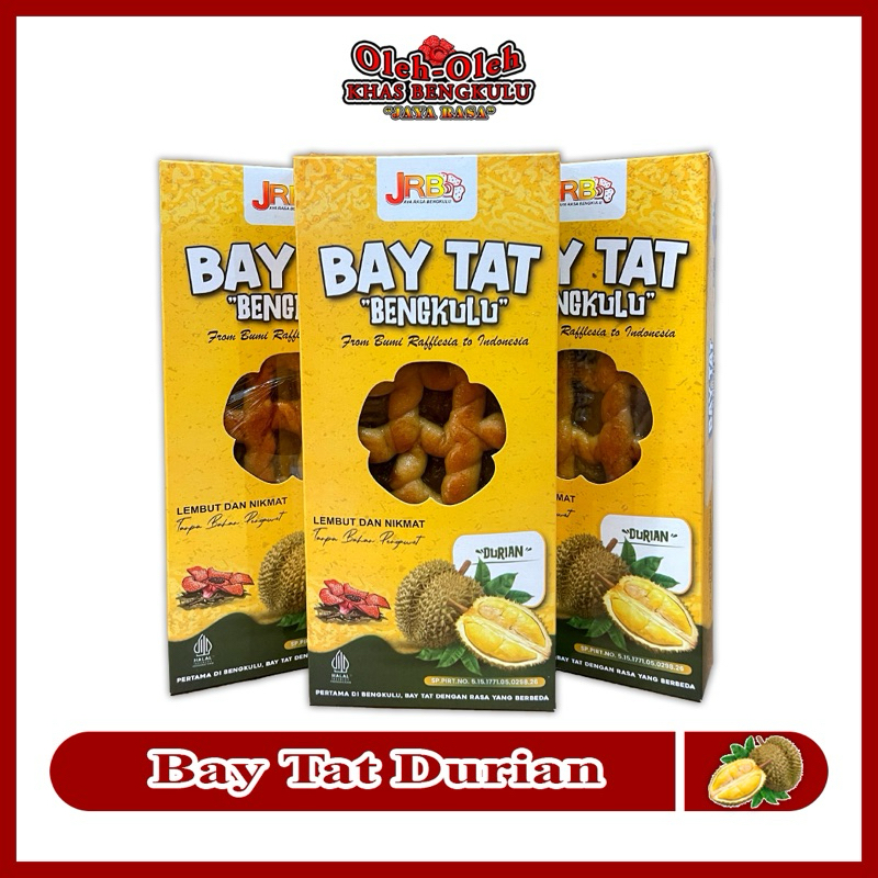 

Bay Tat Rasa Durian / Merek Jaya Rasa - Terbaik di Bengkulu / Oleh oleh Khas Bengkulu / Kue Durian