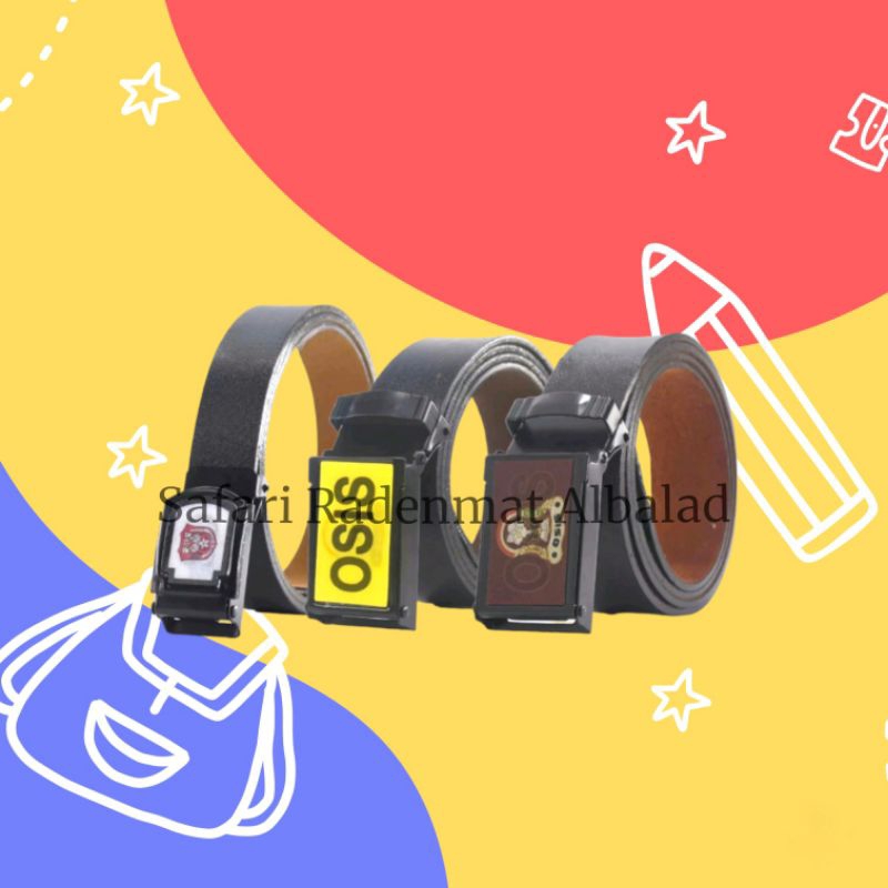 Ikat/Tali Pinggang SD SMP Pramuka Polos / Baju Sekolah / BAJU SAFARI RADENMAT