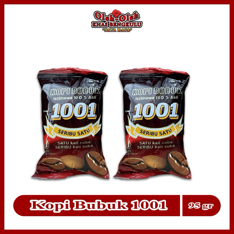 

KOPI ROBUSTA 1001 BENGKULU/ NETTO 95 gr / OLEH OLEH KHAS BENGKULU / MAKANAN KHAS BENGKULU