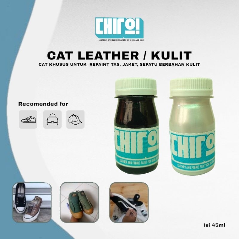 cat sepatu tas kulit topi kain lukis Silver gold 45ml