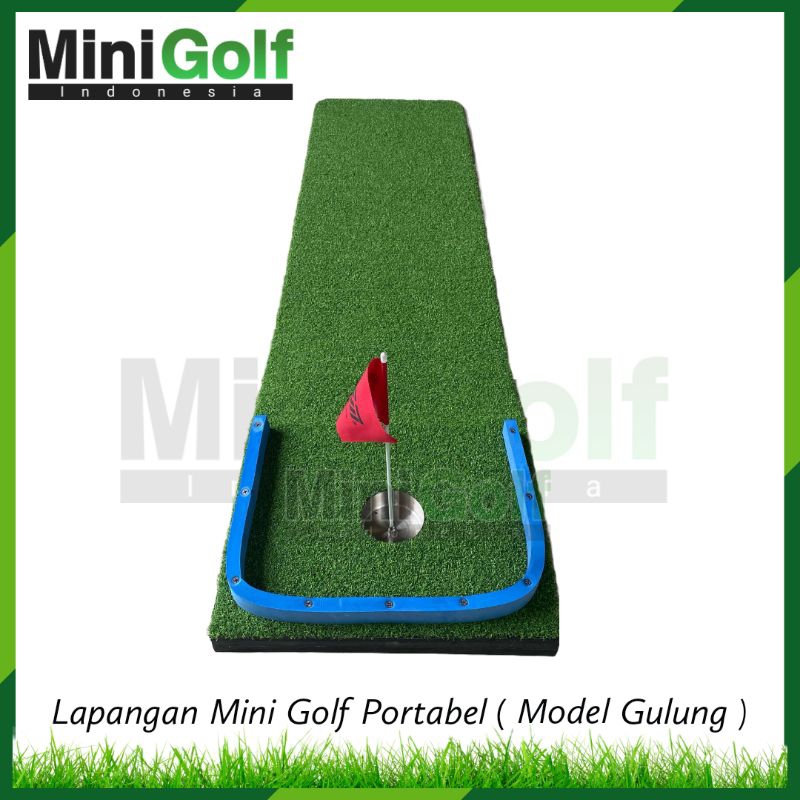 Lapangan mini golf portable 30×250 / Mini golf / Putting green golf