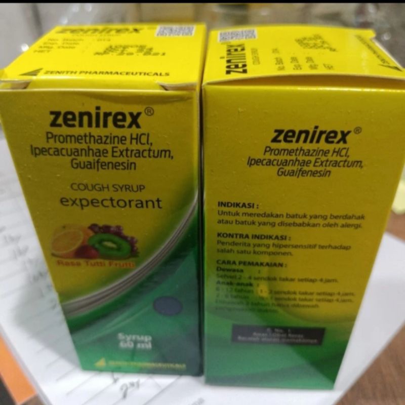 obat batuk syrup zenirex 60ml