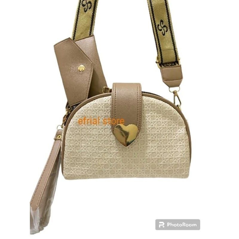 BERKAH TAS COLLECTION Tas Slempang Love Tiga Ruang Premium Harga Terjangkau Promo  Termurah