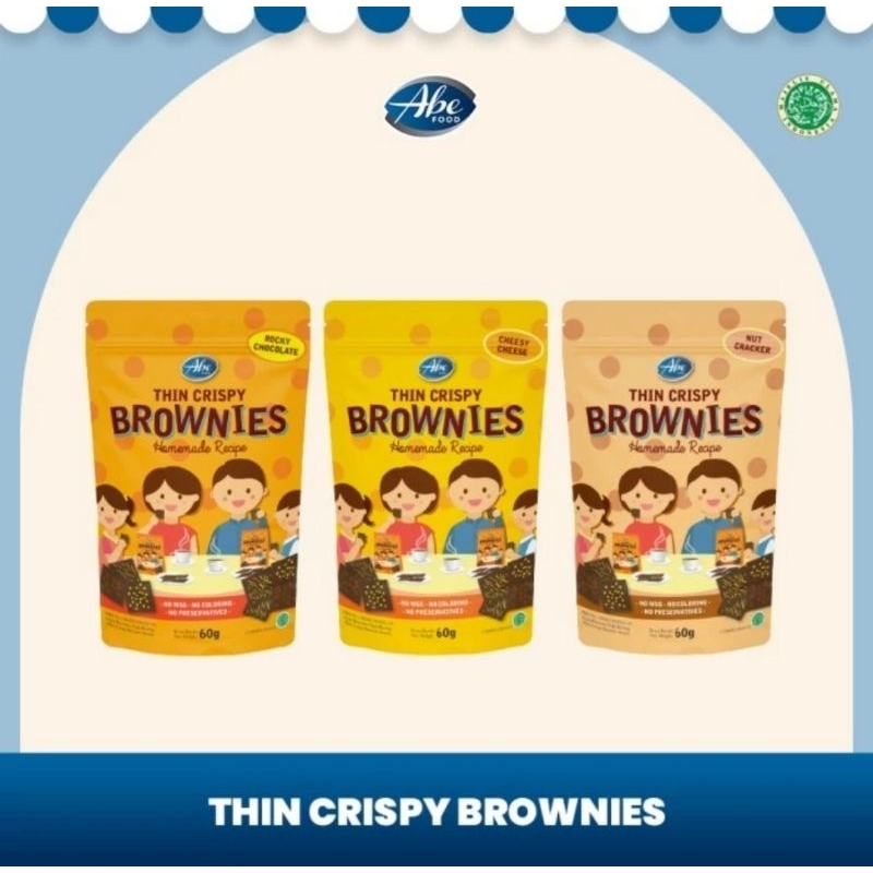 

ABE FOOD THIN CRISPY BROWNIES - ABE1017/ABE1018/ABE1019