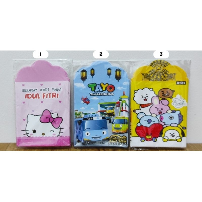 

Amplop Lebaran Medium isi 10 lembar motif kartun