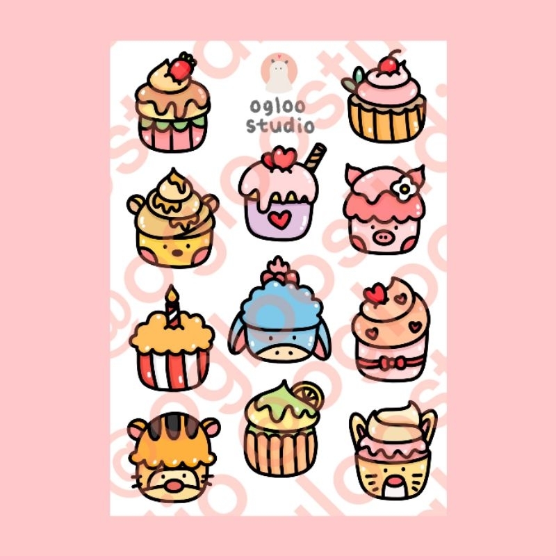 

STICKER AESTHETIC / STIKER ESTETIK / STICKER TUMBLR / STIKER LUCU (CUPCAKE)-A37