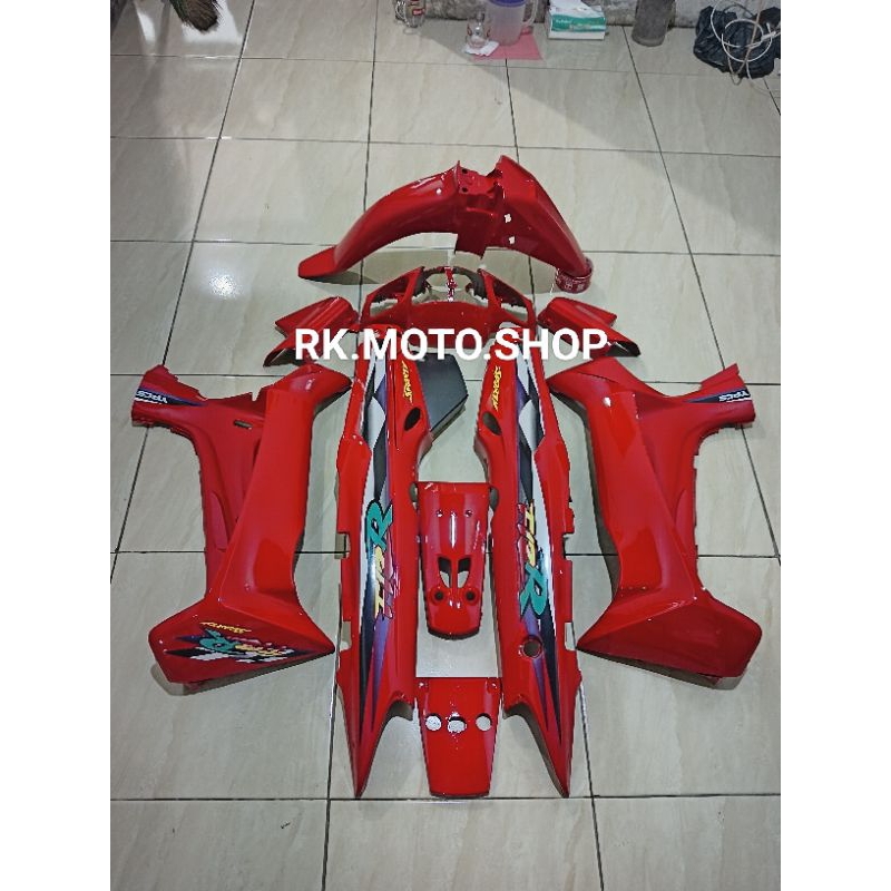 Cover bodi Fizr Full Set bodi montor Yamaha Fizr Fiz R Full Merah 97