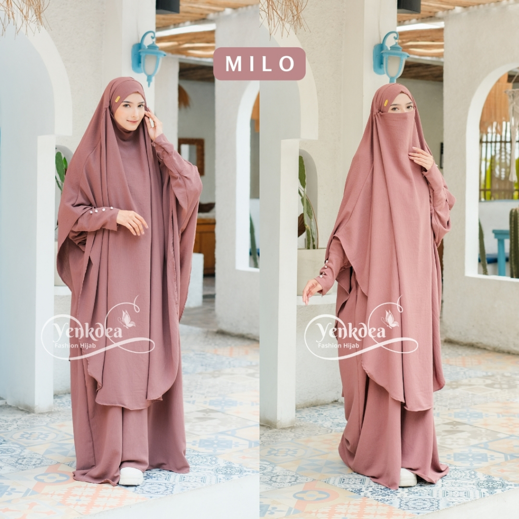 Gamis Umroh Premium Abaya Set By Yenkdea