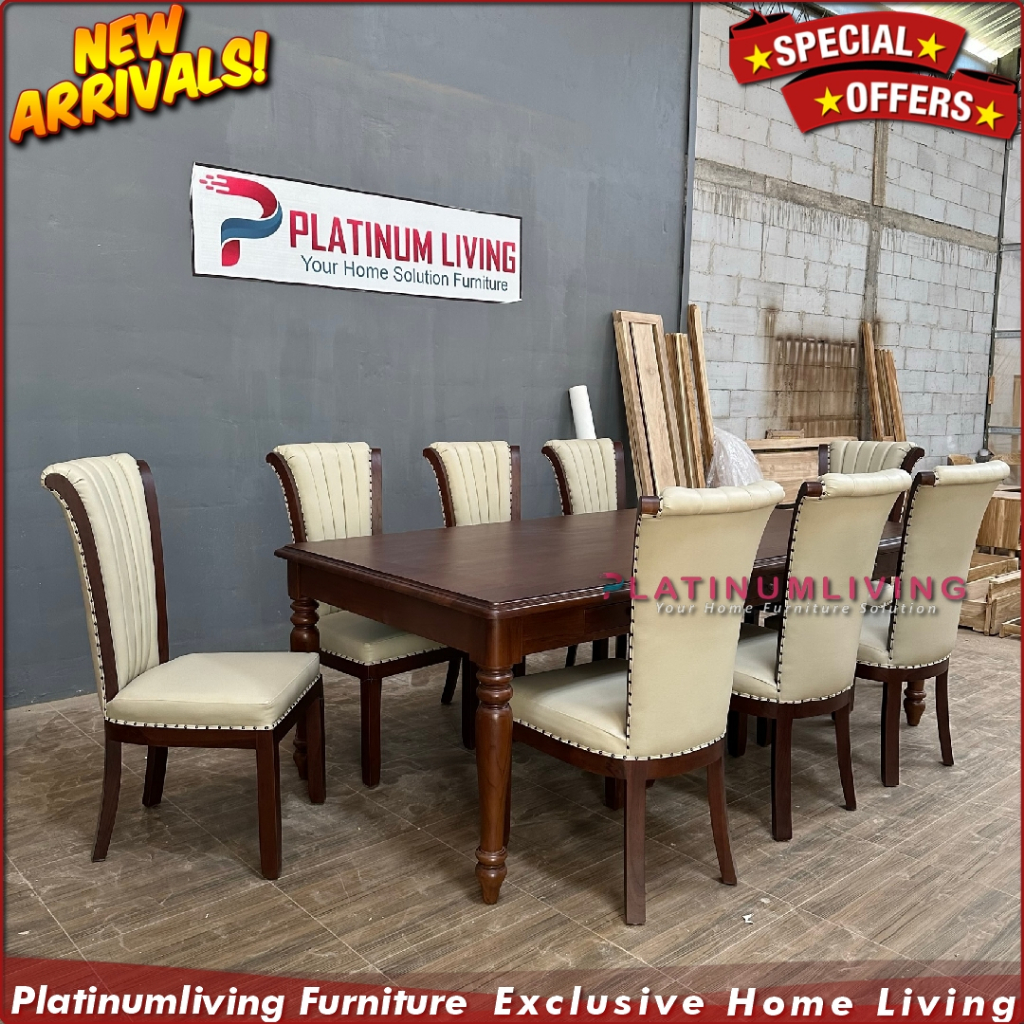 Meja Makan Jati Klasik Mewah Kursi 8 Kursi Meja Makan Jati Grade A Furniture Indonesia