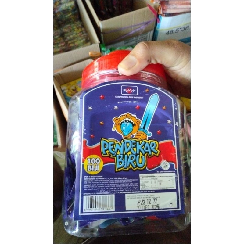 

permen pendekar biru isi 100 pcs