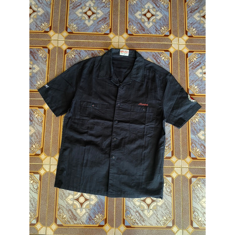 Vintage Workshirt Open Collar Double Pocket Jefri Nichol