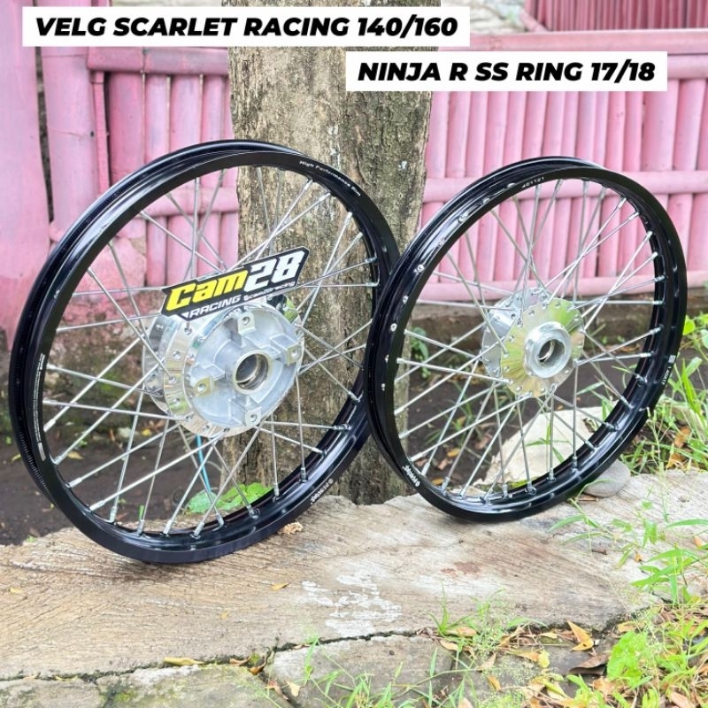 PAKET VELG JARI JARI NINJA R SS RING 17 18 HITAM