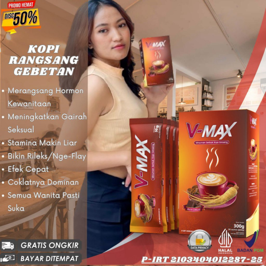VMAX COFFEE KOPI KHUSUS WANITA BIKIN HORN HORN  WANITA PENAMBAH GAIRAH SEX MERANGSANG HORMON LIBIDO 