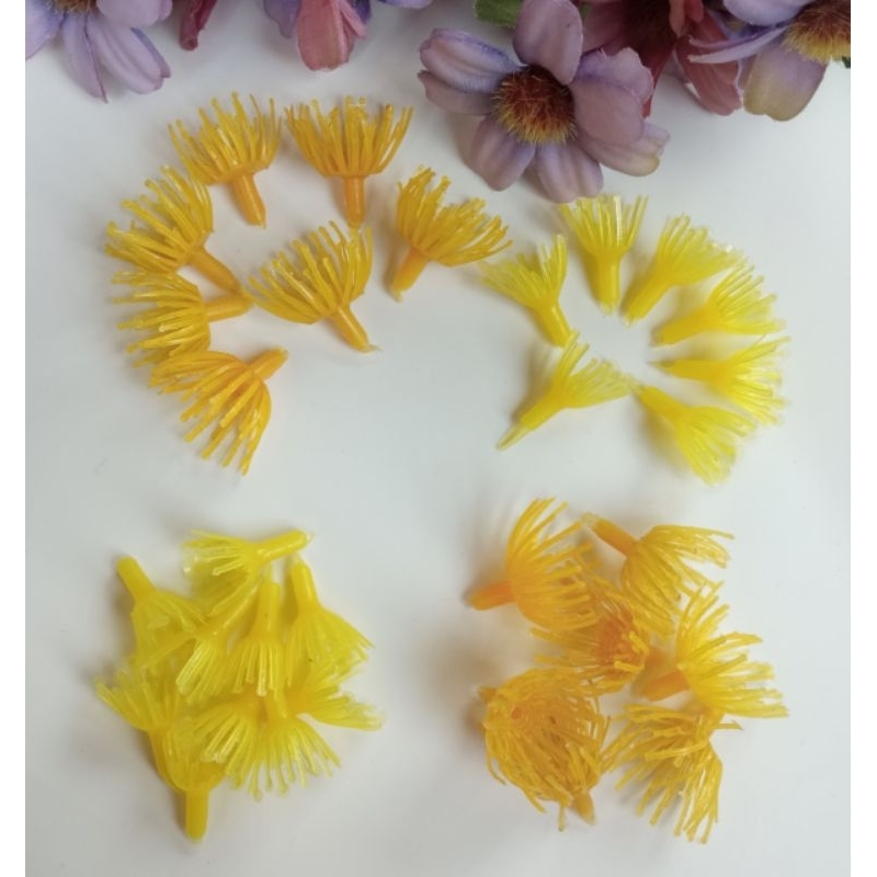 Putik Plastik Kuning Kode A & B Putik Bunga Putik Bunga Plastik Putik Artificial Putik Sakura