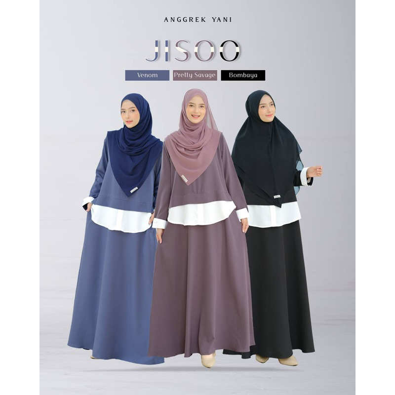 KOREAN STYLE IS JISOO DRESS BY ANGGREK YANI AY - GAMIS DEWASA MOM REMAJA Elegant, Indah, Sweet, Cant
