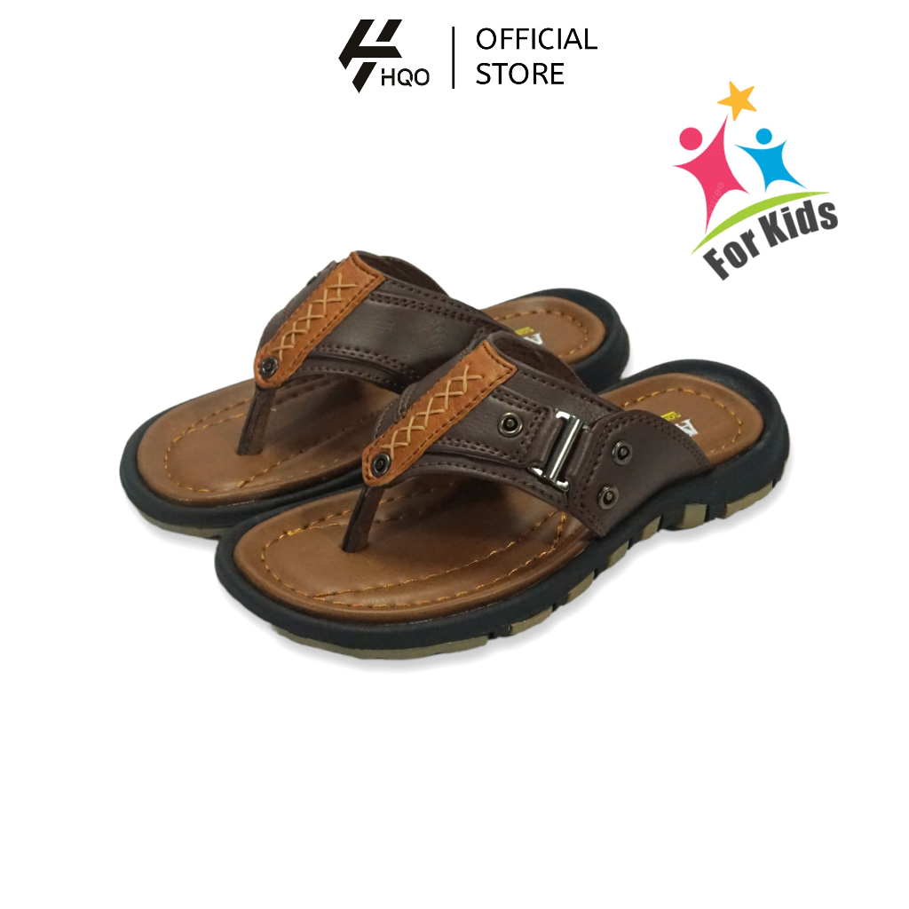HQo Sandal Anak Laki - Laki Terbaru TAYO01 / Sandal Anak laki - Laki Remaja Kasual / Sandal Kulit An