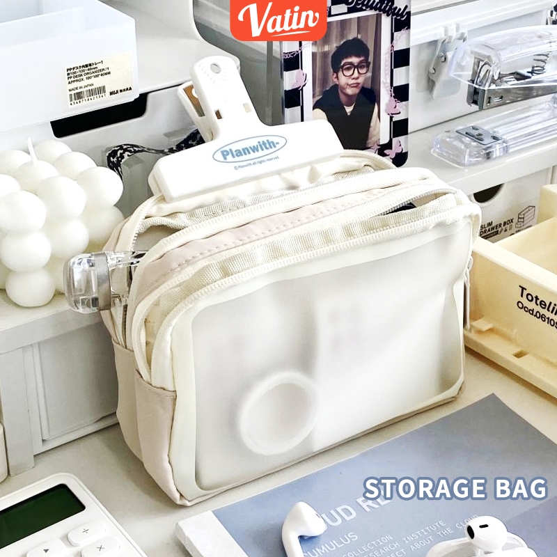 

Storage bag/Bernilai tinggi/Tempat pensil/Kotak Pensil Kapasitas tinggi-Vatin_Shop