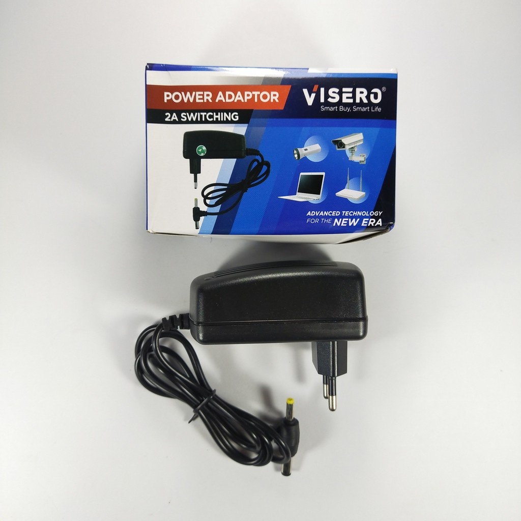 Adaptor VISERO 2A 5V Jack Besar Kecil / Catu Daya 2A 5V / Power Supply 2A 5V