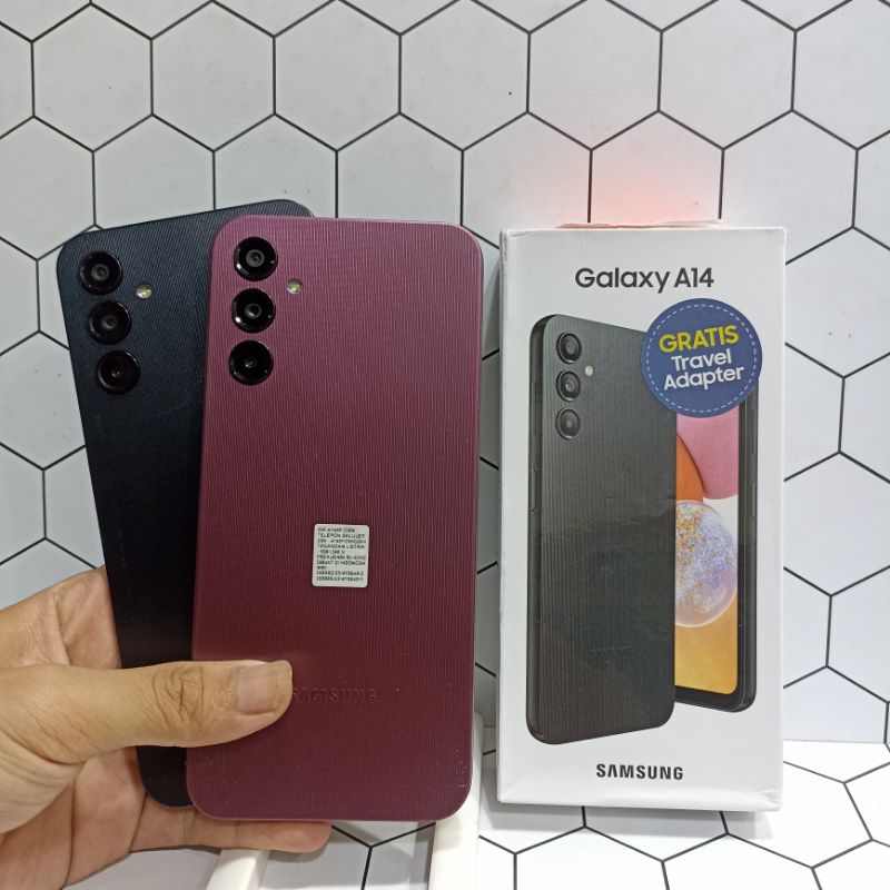SAMSUNG A14 4G 4/128GB 6/128GB HP SECOND FULLSET
