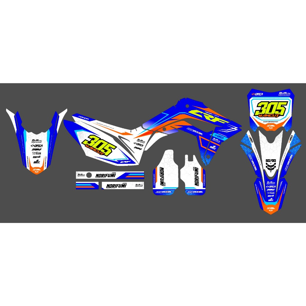 DECAL STICKER CRF Design Update 2024 Terbaru ( CUSTOM DESIGN )